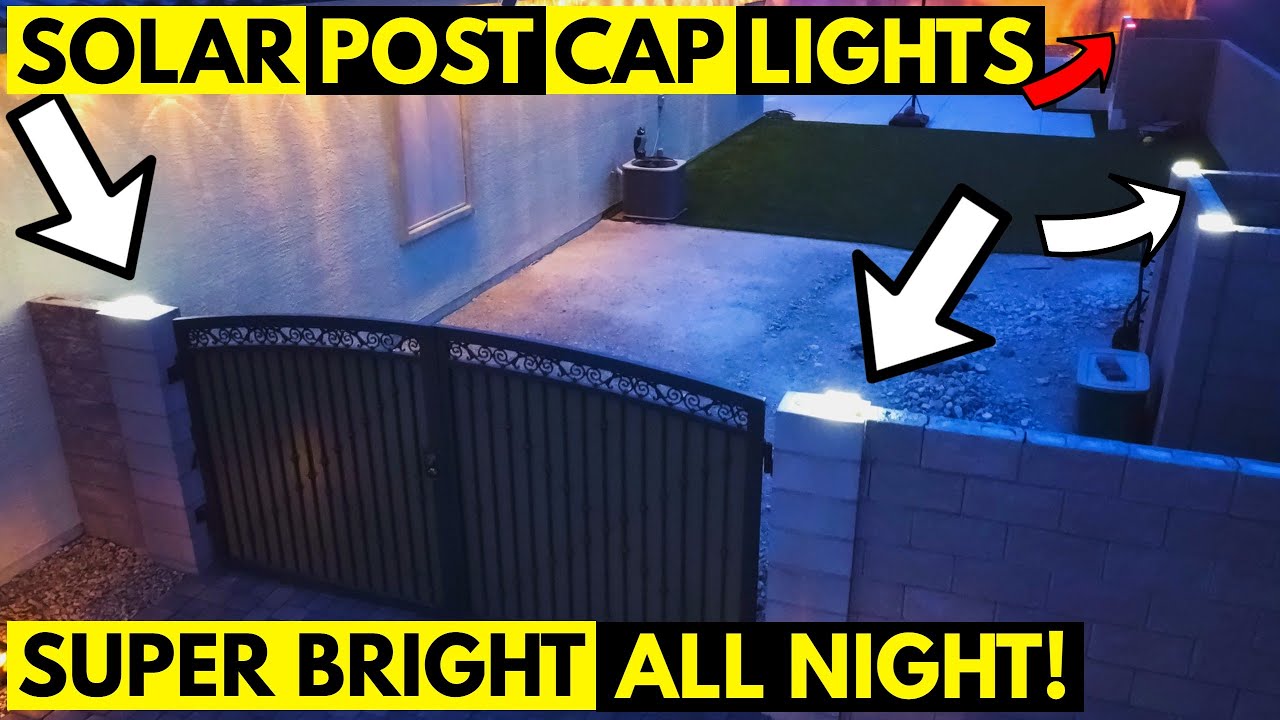 Solar Light Post Review Tsunlighting Solar Post Cap Light RGB