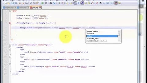 PDO ile SESSION kullanarak üyelik sistemi
