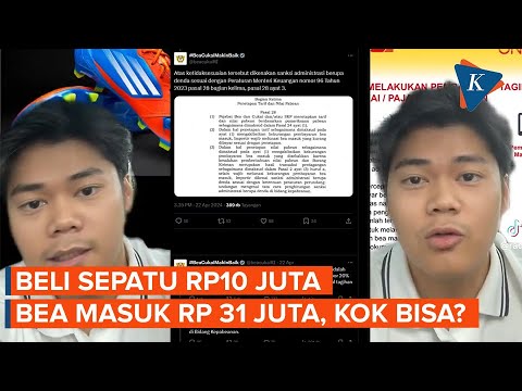 Heboh! Beli Sepatu Rp 10 Juta Kena Bea Masuk Rp 31 Juta,  Bea Cukai Beri Penjelasan