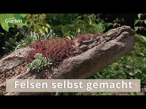 Video: Wie macht man künstlichen Stein mit Beton?