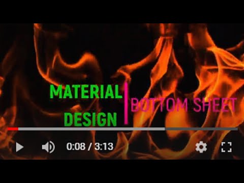 Material Design 10 Bottom Sheet hasDropBack