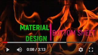 Material Design 10 Bottom Sheet hasDropBack