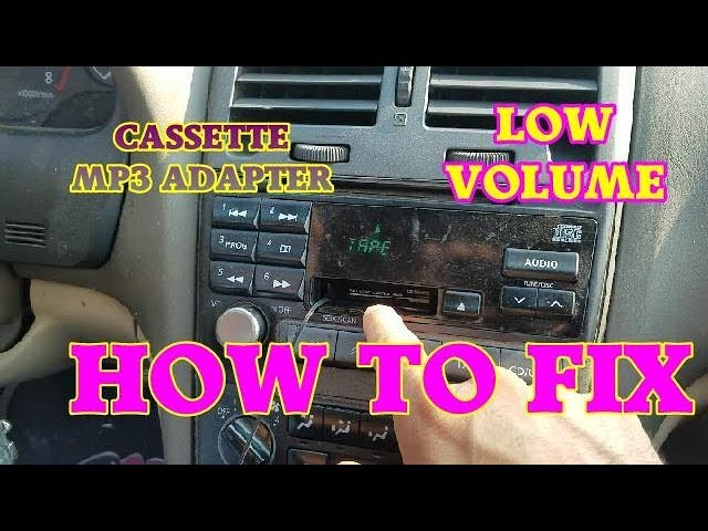 How to fix a cassette mp3 adapter with very LOW VOLUME class=