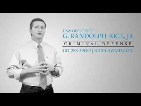 Maryland Criminal Defense Lawyer G. Randolph Rice, Jr., Have you been charged with a crime in Maryland, contact attorney Randolph Rice for immediate help.