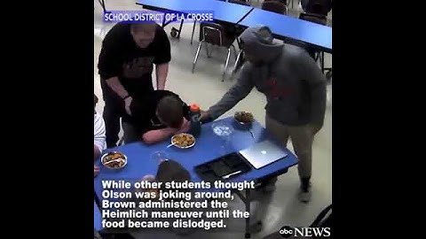 Actual Footage: High School Student Saves Choking Friend's Life