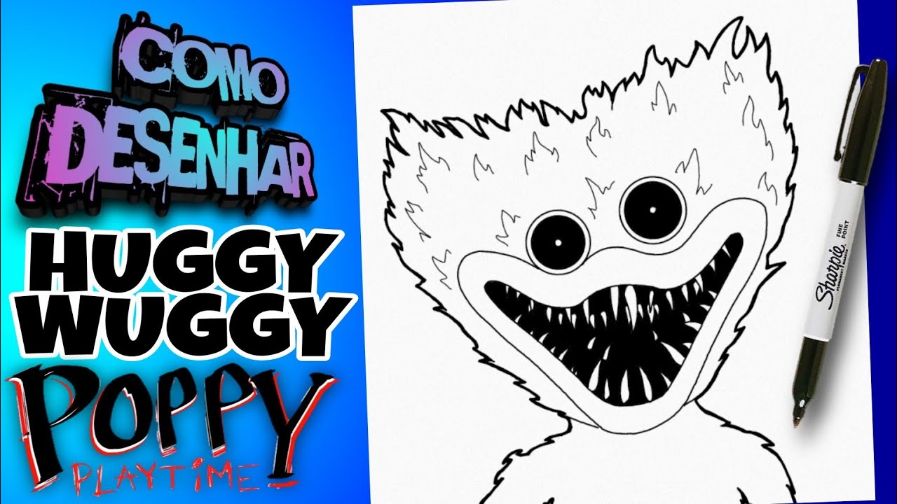 Como desenhar e pintar Boxy Boo Poppy Playtime 