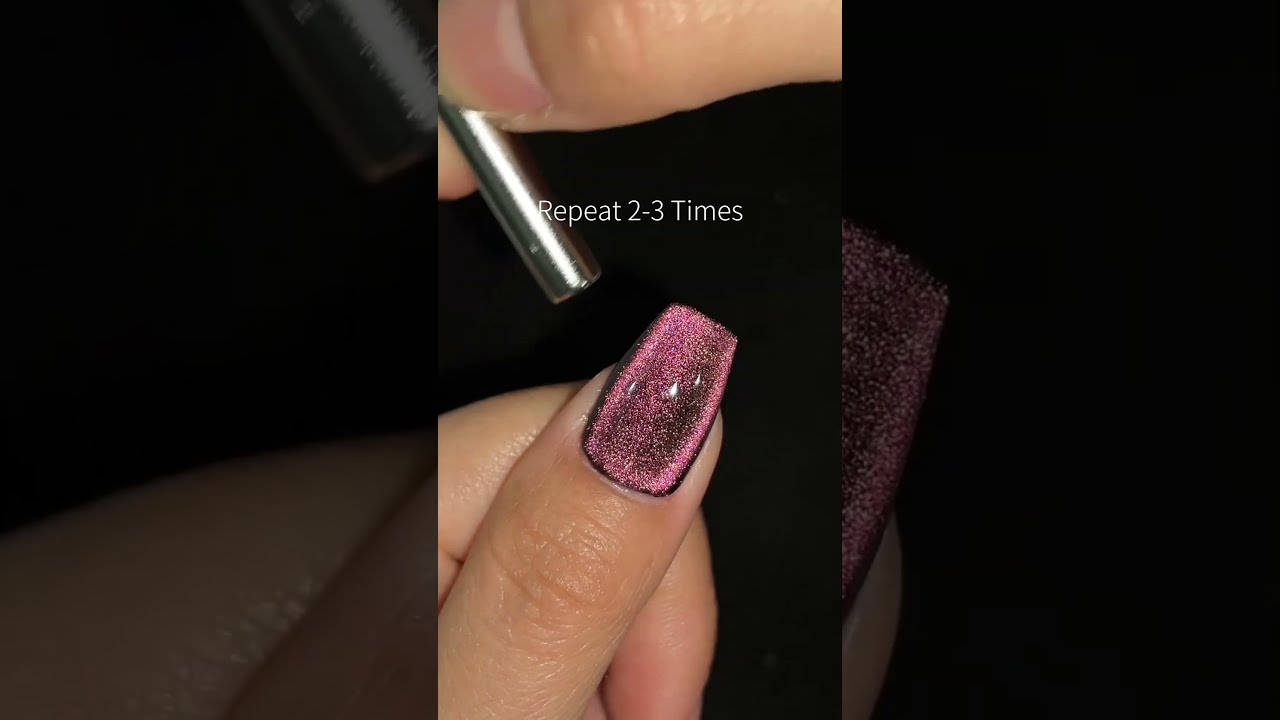 3 Trending Easy Cat Eye Nail Design Tutorial Cateye Nailtutorial