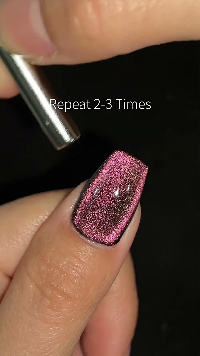 3 Trending Easy Cat Eye Nail Design Tutorial #cateye #nailtutorial