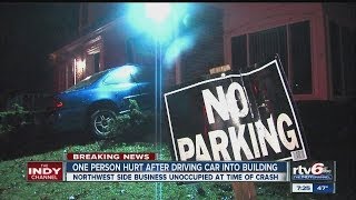 Woman crashes car into hair salon