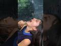 降っている雨を飲み干すと良いことが起こるらしい！ #shorts