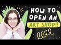 How to start an art shop  how to run an art shop  launching my online art shop