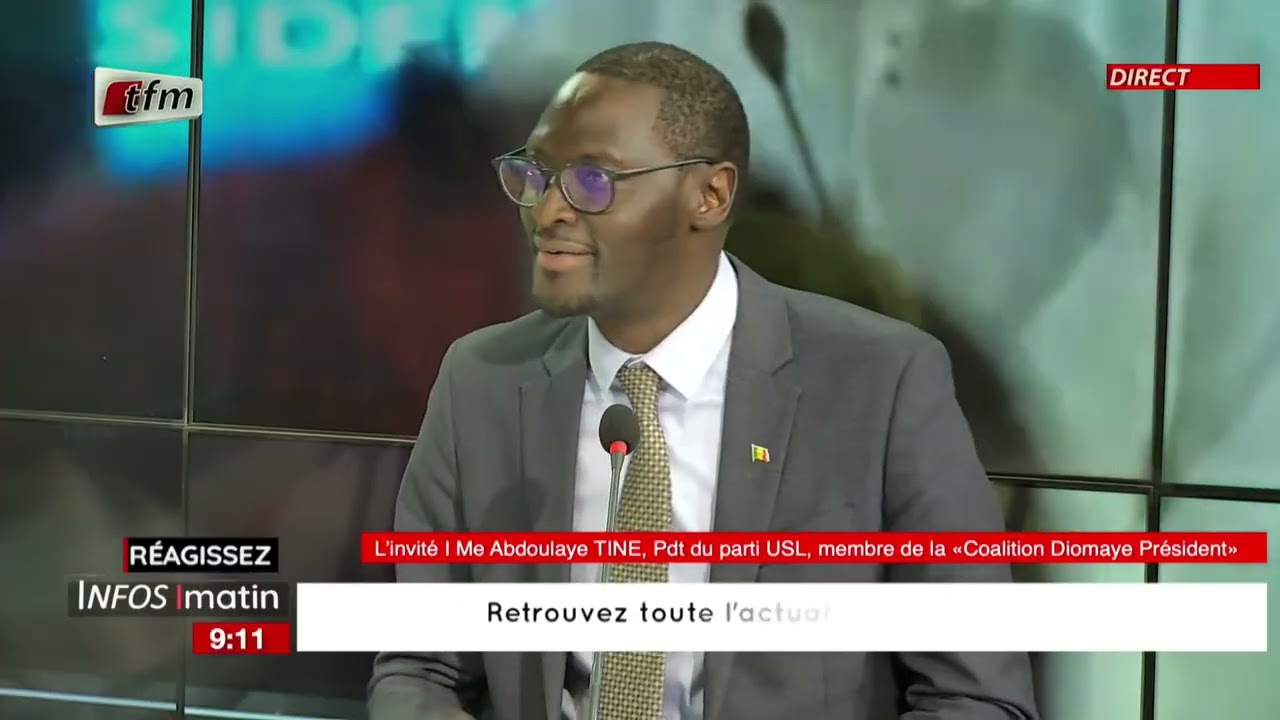 l'invite d'infos matin | Me Abdoulaye TINE - 09 Mars 2026