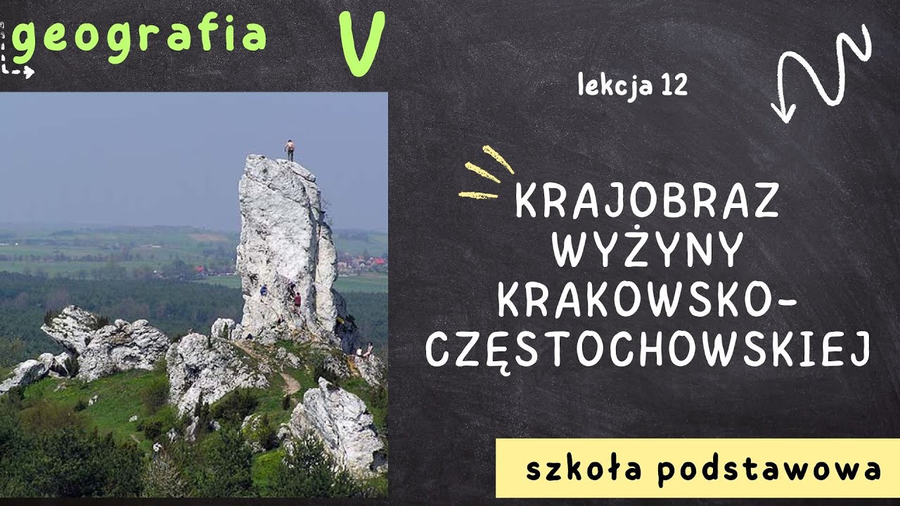Krajobraz Wyżyn Sprawdzian Klasa 5 - Geografia klasa 5 [Lekcja 12 - Krajobraz Wyżyny Krakowsko
