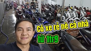 Cuối tuần có Mio 3tr9 Sirius rẻ 1tr9 AB 12tr9 Ex150 14tr5 Ex135 9tr9 ở kho vài trăm xe máy cũ Dĩ An