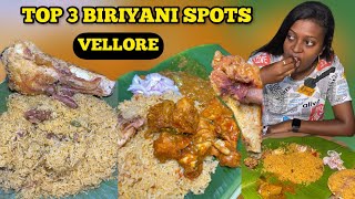 TOP 3 BIRIYANI SPOTS IN VELLORE🌟♥️🤤 | Vellore Food | Nive’s Vlog #vellore