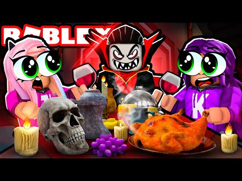 We ate dinner at Dracula's Castle at Midnight! | Roblox: Dracula Story