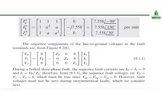 Lecture 7 Unbalanced fault Part 3
