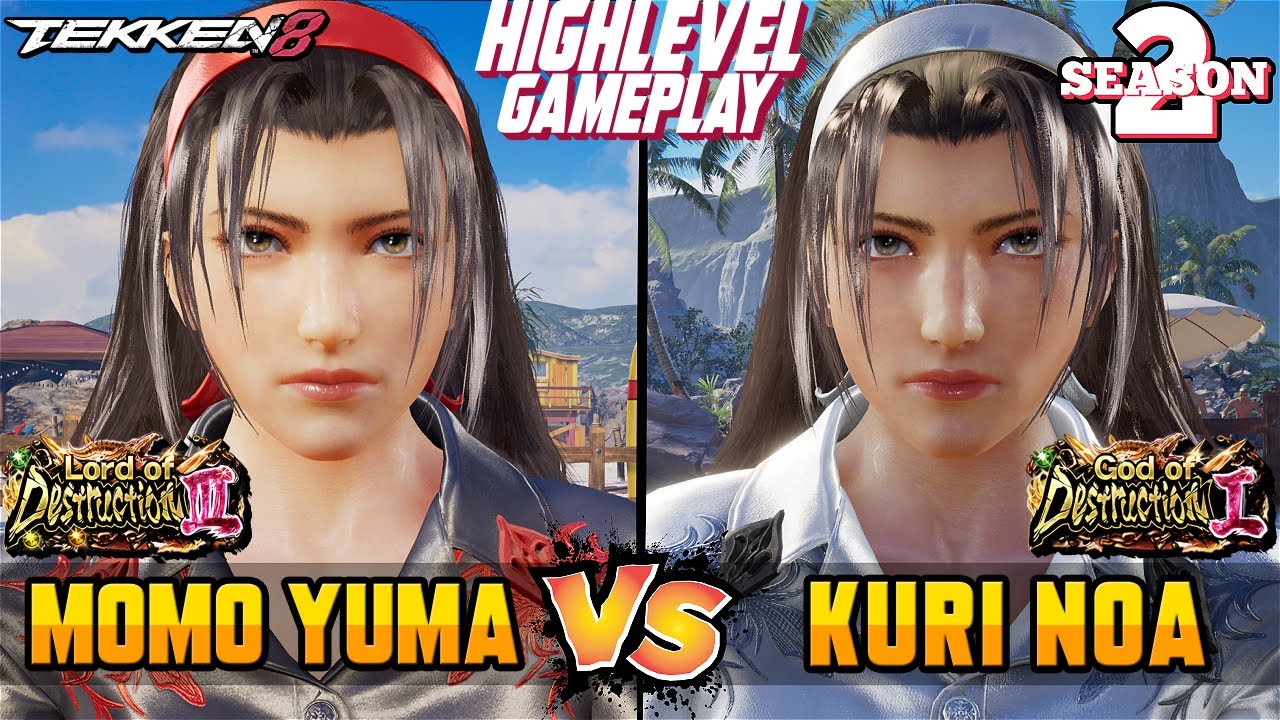 Tekken 8 – Momo Yuma (JUN) vs Kuri Noa (JUN) – T8 High Level Gameplay!