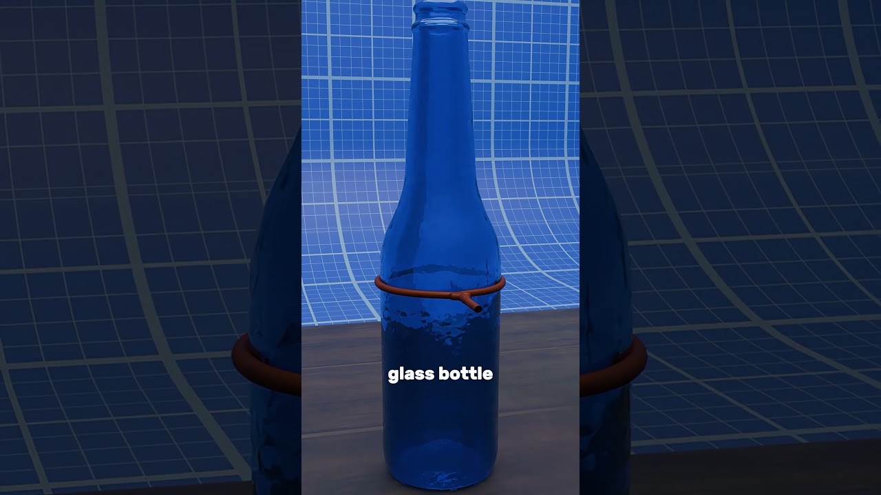 Посмотрите, что произойдет, если нагреть проволоку на бутылке.