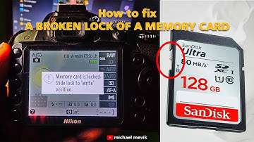 How to fix a broken memory card lock (Broken Lock with camera error message)