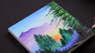 Landscape Painting Demo / Oriental Landscape / Satisfying / Easy For Beginners / Day #241
