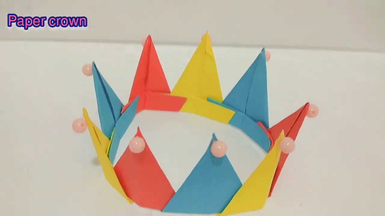 how to make paper crown YouTube