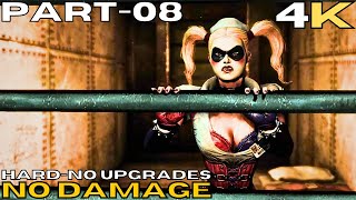 Batman Arkham Asylum - [4K/60fps] (Hard , No Upgrades , No Damage) 08 HARLEY QUINN