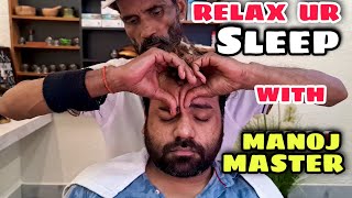 ASMR Pain Relief Head massage, upper body massage by MANOJ-MASTER, Relax your Sleep 