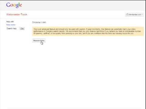 How To Use The Google Disavow Links Tool