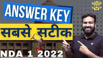 NDA 1 Answer Key 2022 💯 Most Authentic 💯 GAT | Check Your Marks Scored NDA 1 2022 🔥 Learn With Sumt