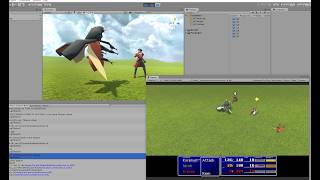 Final Fantasy VII ZYX - I recreated FF7's Battle System in Unity v0.2 Scarab enemy update