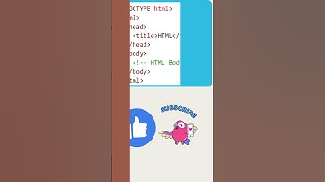 Basic layout of  HTML page | Learn HTML #02 | #shorts #short #ytshorts #html #html5 #education #yt