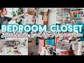 Bedroom Closet Declutter &amp; Organize With Me 2023 | Small Space Organization Ideas | Speed Cleaning