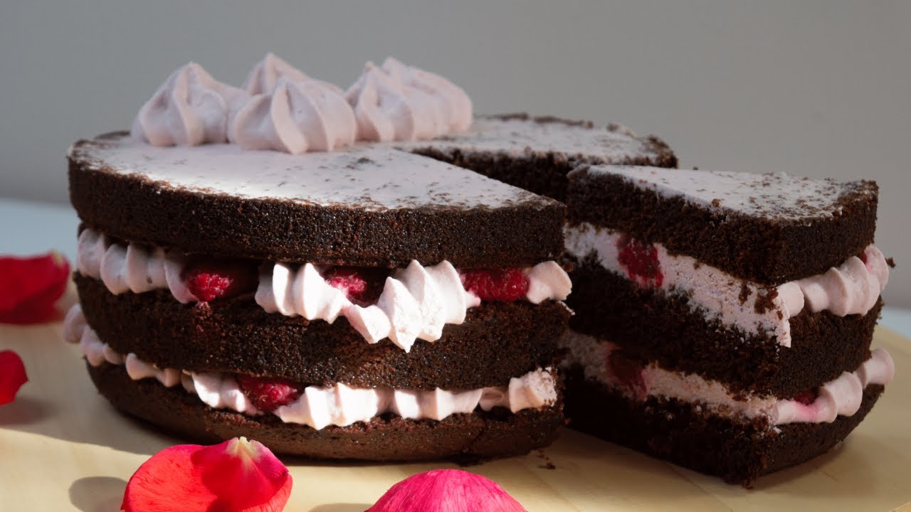 Torta con crema ai Lamponi