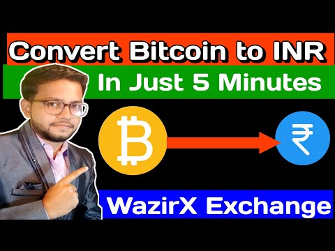 How to convert Bitcoin to INR in just 5 minutes | Live sell in wazirx exchange