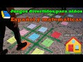 JUEGOS DIVERTIDOS PARA NIÑOS EN CASA. 5 JUEGOS PARA ESPAÑOL Y MATEMÁTICAS. PREESCOLAR Y PRIMARIA.