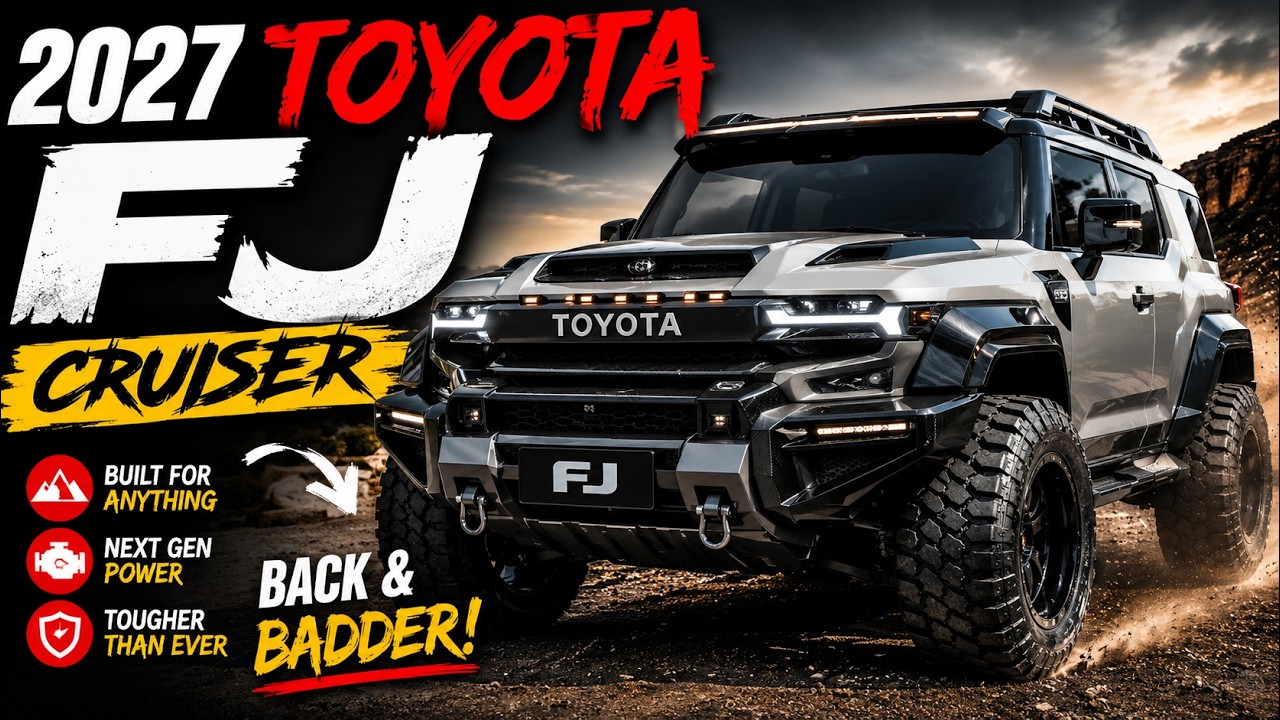 New 2027 Toyota FJ Cruiser Returns – The Off-Road Legend Reborn