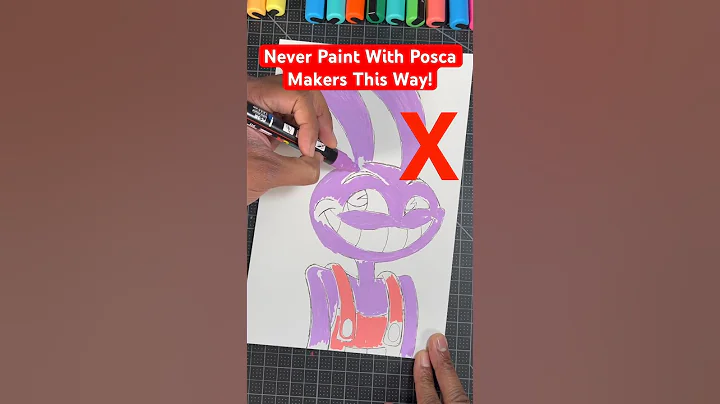 Never Paint With Posca Markers This Way! 😡 Drawing #art #shorts
