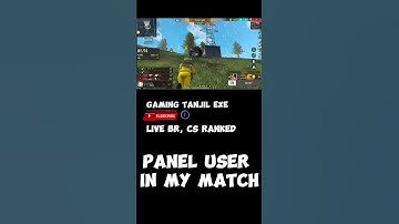 Panel user in my match 1v1 wait for end #panel #hackfreefire #freefire #shorts