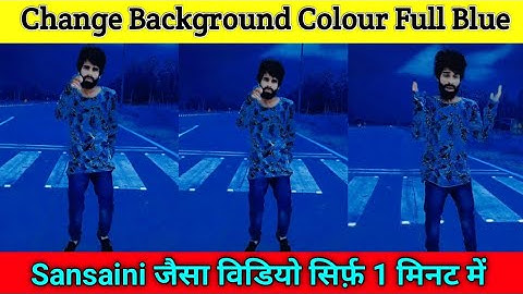 Tik tok Background Colour Change | Full Blue Video Background Change | Tiktok new trend