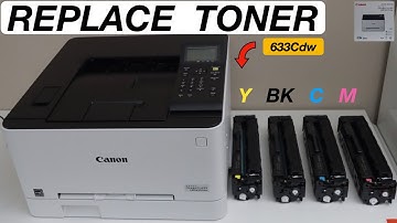 Canon LBP633Cdw Toner Replacement Video.