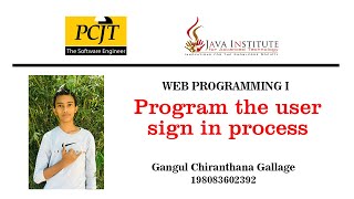 Celebrity Web Project Task 03 | eshop - web programming 1 | Java Institute | Gangul Gallage Wealth