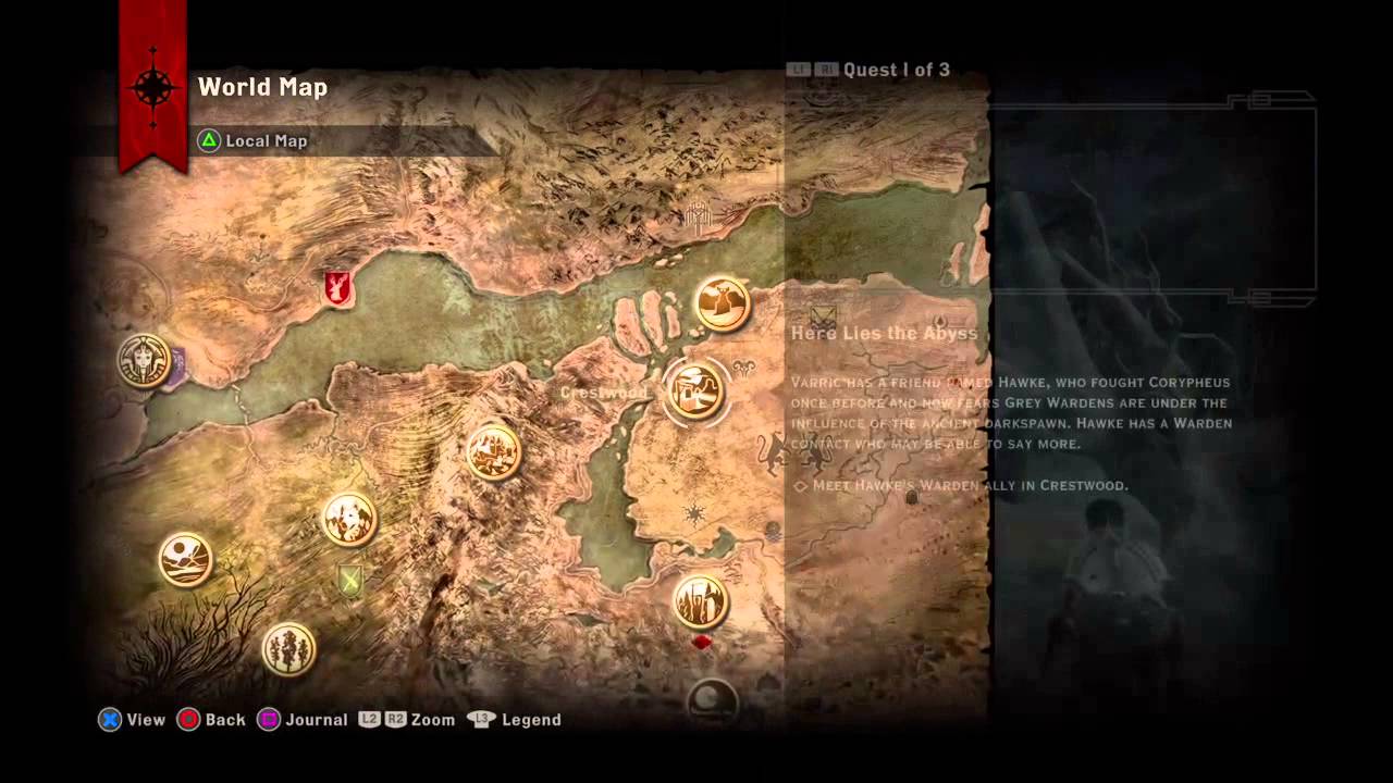 Морозная котловина dragon age inquisition карта со всеми отметками