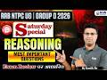Reasoning Saturday Special For RRB Group D &amp; RRB NTPC UG 2026 | By Kartik Sir | KGS Railway