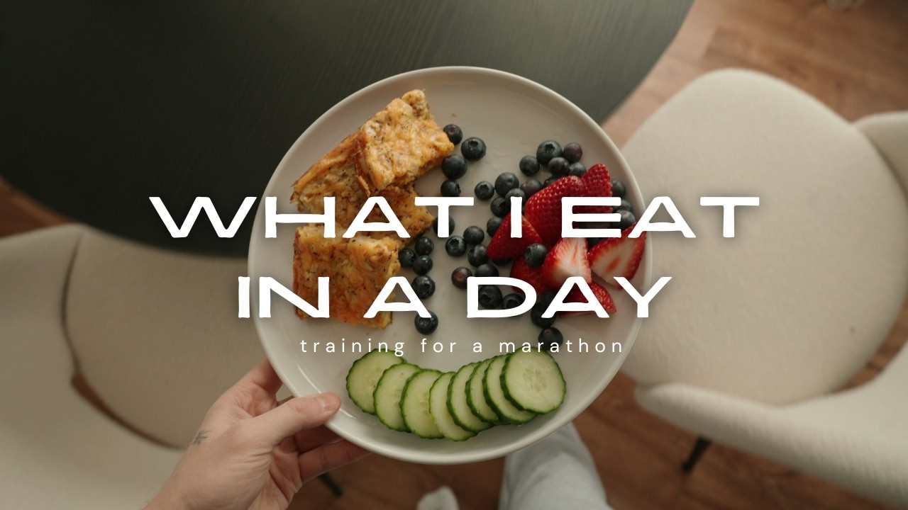 Everything I eat in a day while training for a marathon