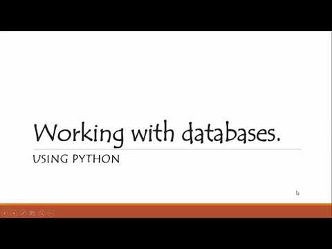 01   working with database ORM using python   التعامل  مع قواعد البيانات باستخدام بايثون   intro