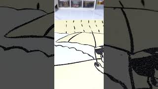 COLORING PICTURES WITH SAND WHILE TELLING A HORROR STORY ABOUT SEEING APPARENTS #shorts #drawing ...