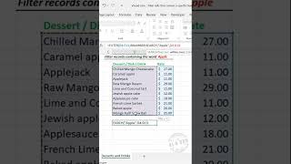 Excel Formula to Filter records that contain a specific text screenshot 3