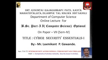 Wireless Network Security Part-1