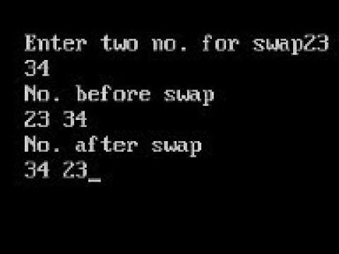 C program to swap two no. Using 3rd variable